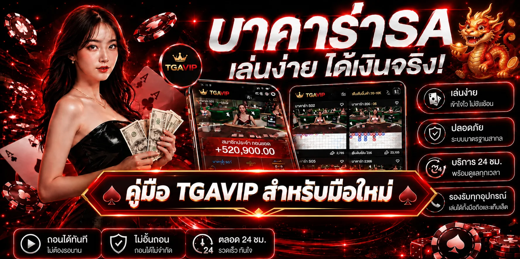 TGAVIP คู่มือมือใหม่ ทางเข้า สมัคร สล็อต และฝากถอน